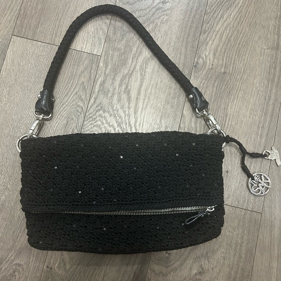 “The Sak” Crochet Shoulder Bag with Sequence - Picture 1 of 8